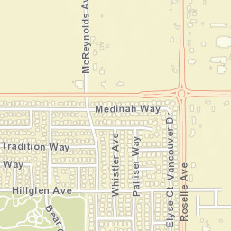 Hillglen Ave Modesto California Street Map