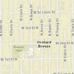300-306 North Anna Street, Wichita, KS Street Map