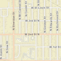 300-308 Clayton N St Wichita KS Street Map