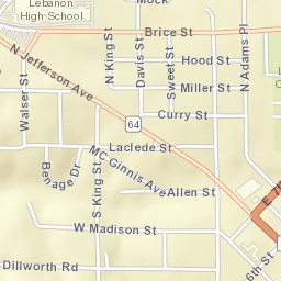 906 Adams Pl Lebanon MO 65536 Street Map