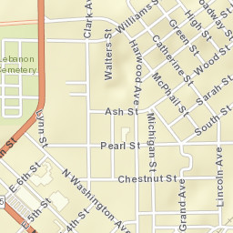 MO-5 Lebanon MO 65536 America Street Map