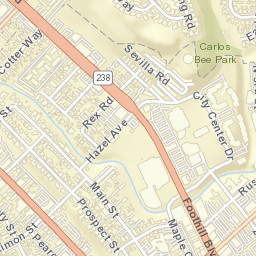 21672 Knoll Way Castro Valley, California Street Map