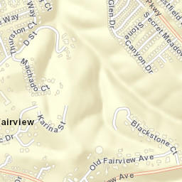 Fairview California Street Map