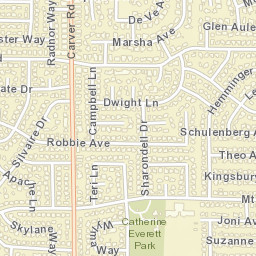 1701-1705 Abbotts Ln Modesto CA Street Map