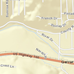 Gerrard Colorado Street Map