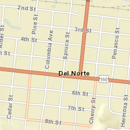 Del Norte Street Map