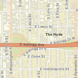 300 South Washington Street, Wichita, KS Street Map