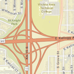 US-81 & US-54 & US-81 Wichita KS Street Map