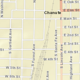 E Elm St, Chanute, KS 66720 Street Map