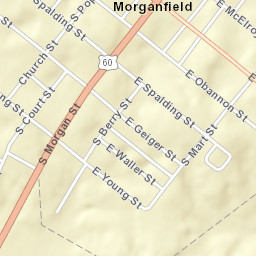 412 US-60 Morganfield Kentucky Street Map
