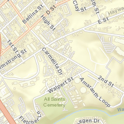 1460 East Ave, Hayward, CA 94541 Street Map