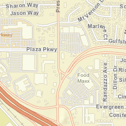 2005-2009 Girard Ave Modesto CA Street Map