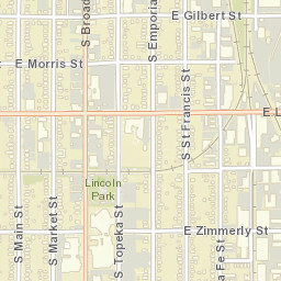 1117-1125 S Main St Wichita KS Street Map