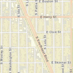 1601-1647 E Boston St Wichita KS Street Map