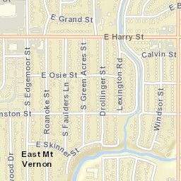 6266-6398 E Calvin Dr Wichita KS Street Map