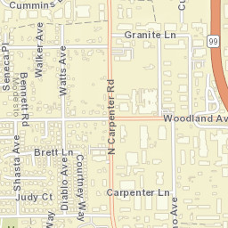 1301-1309 Bennett Rd Modesto CA Street Map