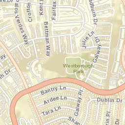 Westborough California Street Map