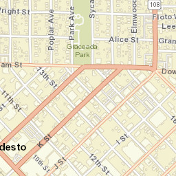 1170 California 108 Modesto CA 95354 Street Map