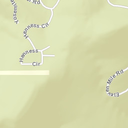 Yosemite West California Street Map