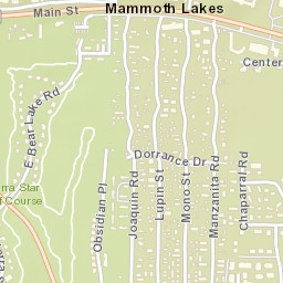 Mammoth Lakes California Street Map
