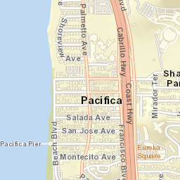 Sharp Park California Street Map
