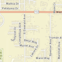 100 Daisy Ln Modesto, California Street Map