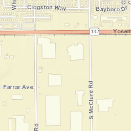 381 Mariposa Rd Modesto, California Street Map