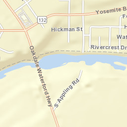 F St Hickman CA 95323 America Street Map