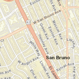 447-463 San Anselmo Avenue North San Bruno CA Street Map