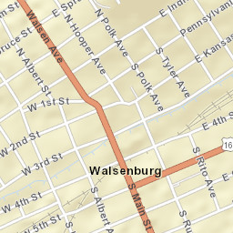 Walsenburg Street Map