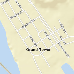 501-599 Front St Grand Tower IL Street Map