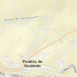 Puebla de Guzmán Street Map