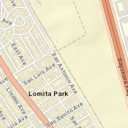 Lomita Park California Street Map