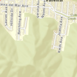 Vallemar California Street Map