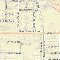 Shackelford California Street Map