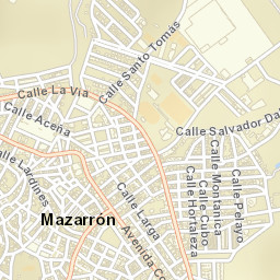 Mazarrón Street Map