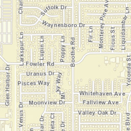 3314-3398 Uranus Dr, Ceres, CA Street Map