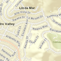 Pedro Valley California Street Map