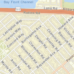 434-440 Bloomfield Rd, Burlingame, CA Street Map
