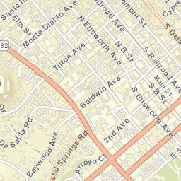 San Mateo California Street Map