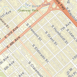 117-123 S Delaware St, San Mateo, CA 94401, USA Street Map