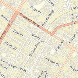 37140-37198 Maple St Fremont CA Street Map