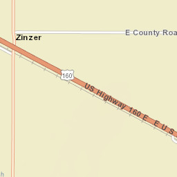 Zinzer Colorado Street Map