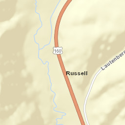 Russell Colorado Street Map
