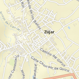 Zújar Street Map