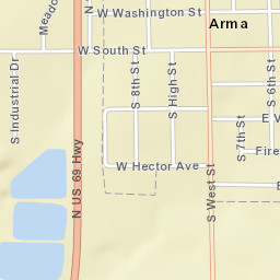 U.S. 69, Arma, KS 66712, America Street Map