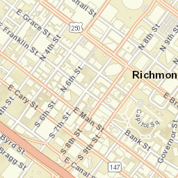 Richmond, Virginia Street Map