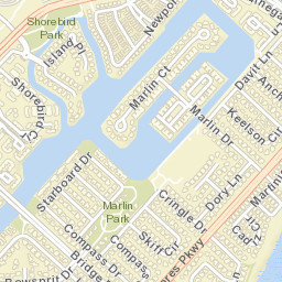 Redwood Shores California Street Map