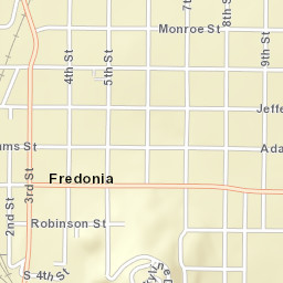299 S 3rd St Fredonia, Kansas Street Map