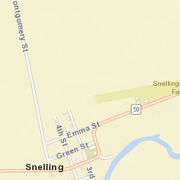 Snelling California Street Map